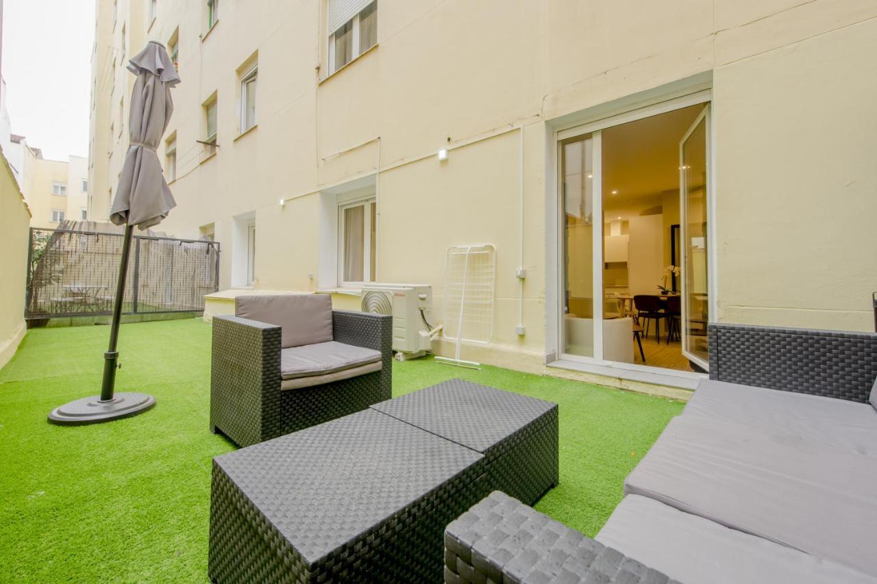Acogedor Apt 3 Habitaciones Y Terraza En El Centro 马德里 外观 照片